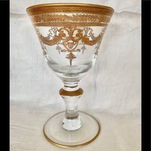 INTERGLASS 24kt ITALIAN LARGE WINE WATER GOBLET